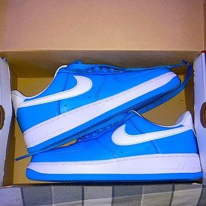 University blue Air force 1s